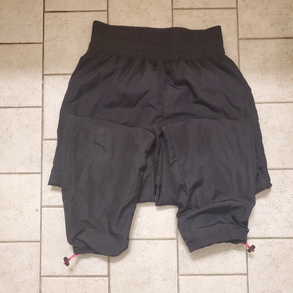 Black Polyester Joggers